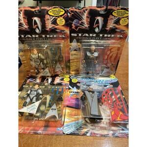 VTG 90’s Playmates Star Trek Generations Alien Action Figures Lot 4 Figs